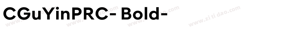 CGuYinPRC- Bold字体转换